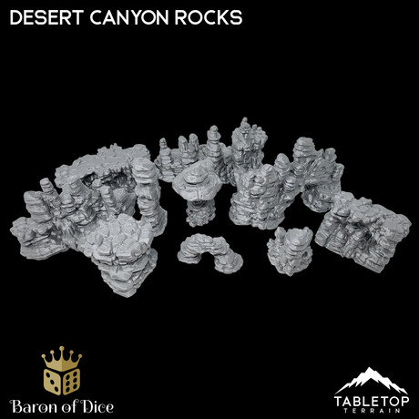 Desert Canyon Rocks - Scatter Terrain