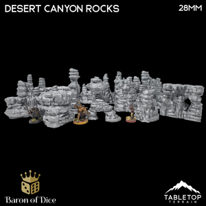 Desert Canyon Rocks - Scatter Terrain