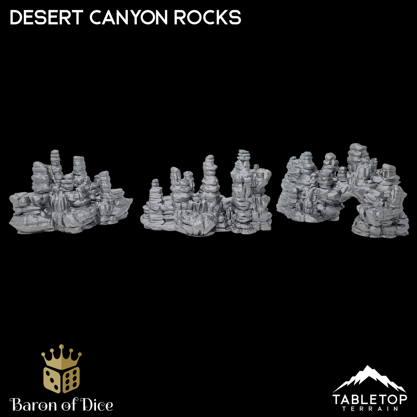 Desert Canyon Rocks - Scatter Terrain