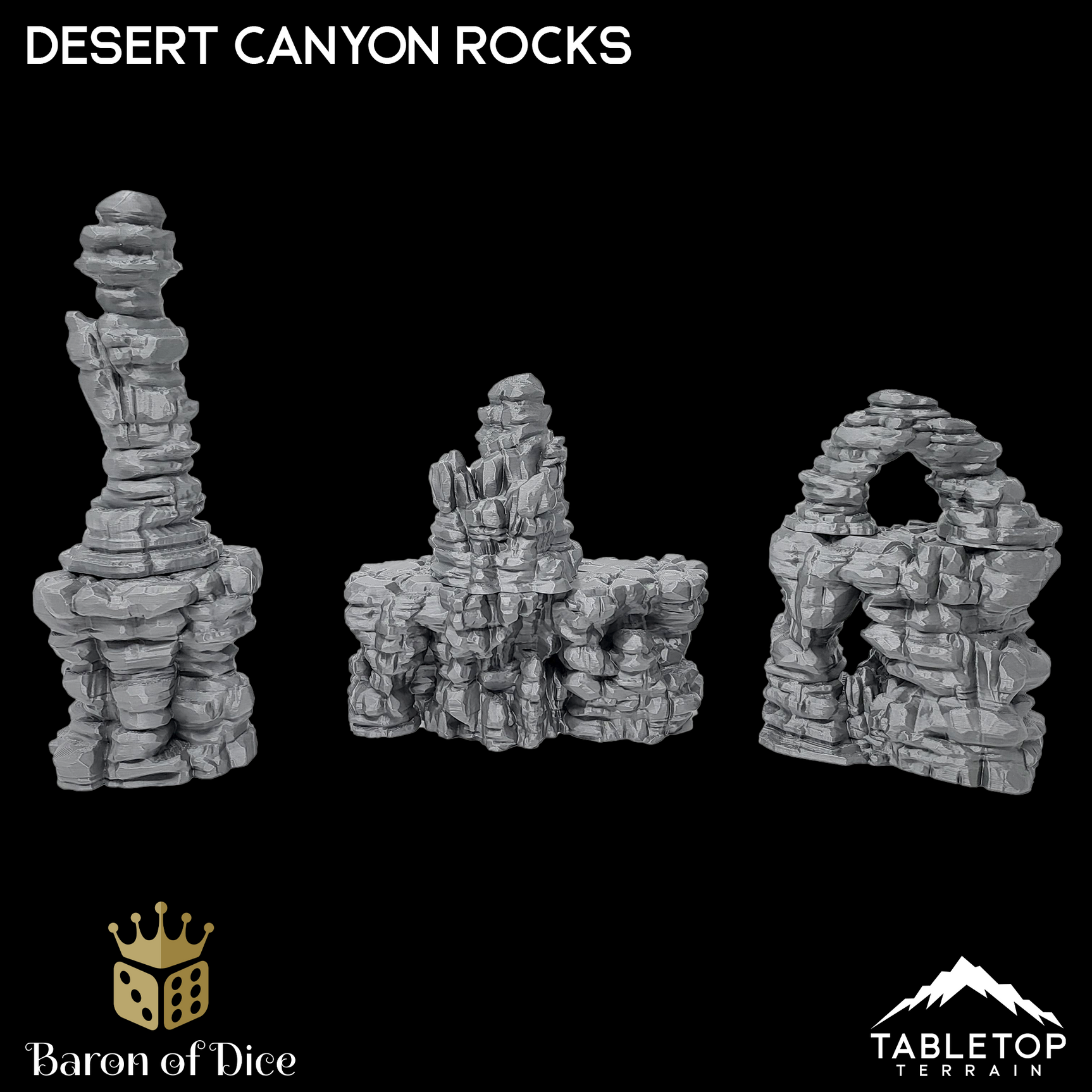 Desert Canyon Rocks - Scatter Terrain