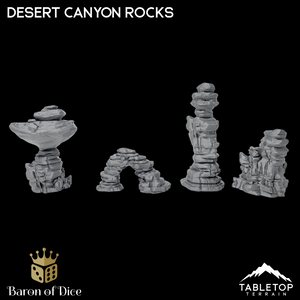 Desert Canyon Rocks - Scatter Terrain