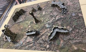 Rocky Highlands - Neoprene Battle Mat - Warhammer, AoS, 40K, Kill Team, MCP, Shatterpoint, Legion, More