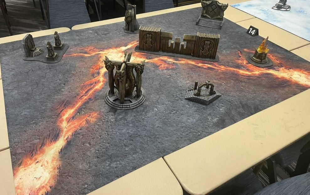 Infernal Steppes - Neoprene Battle Mat - Warhammer, AoS, 40K, Kill Team, MCP, Shatterpoint, Legion, More