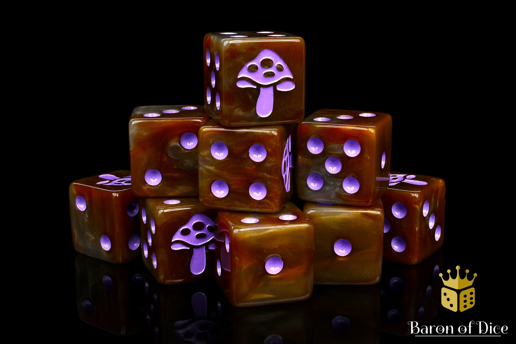 Shroom Dice - Purple