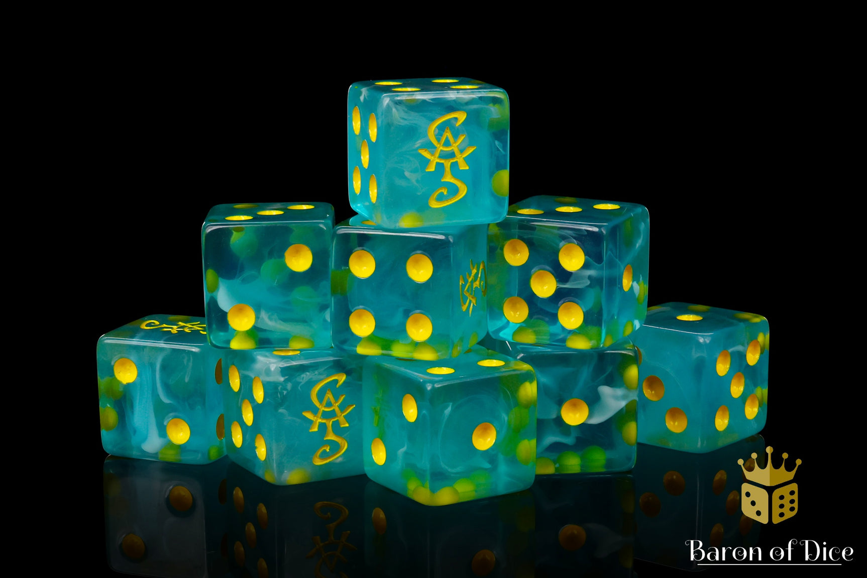 High Elves Dice - Elvish Blue