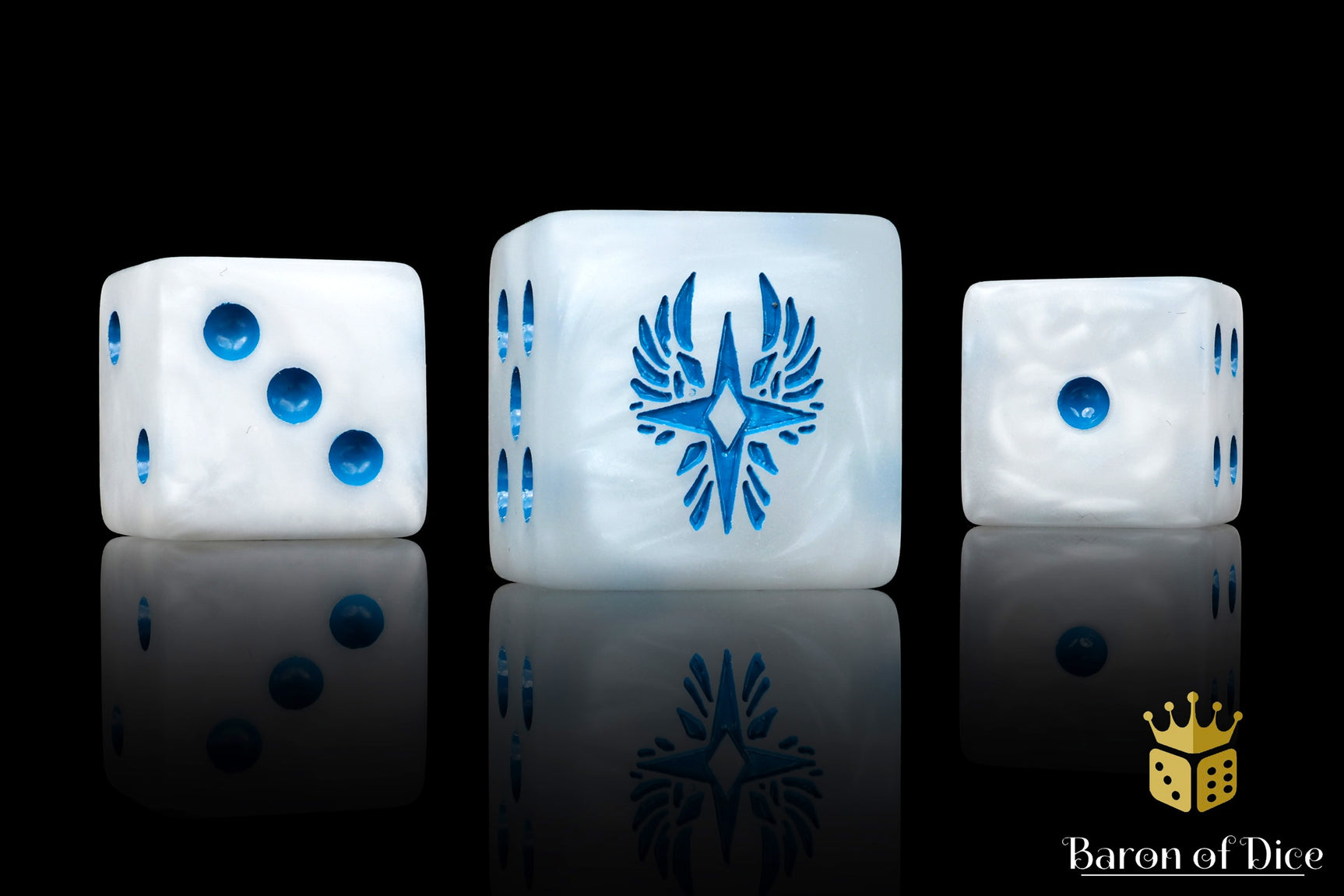 Magical Elves Dice - Ancient White