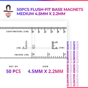 50pcs Flush-Fit Base Magnets The Old World