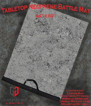 Fractured Concrete | Neoprene Battle Mat with Bag | Baron of Dice