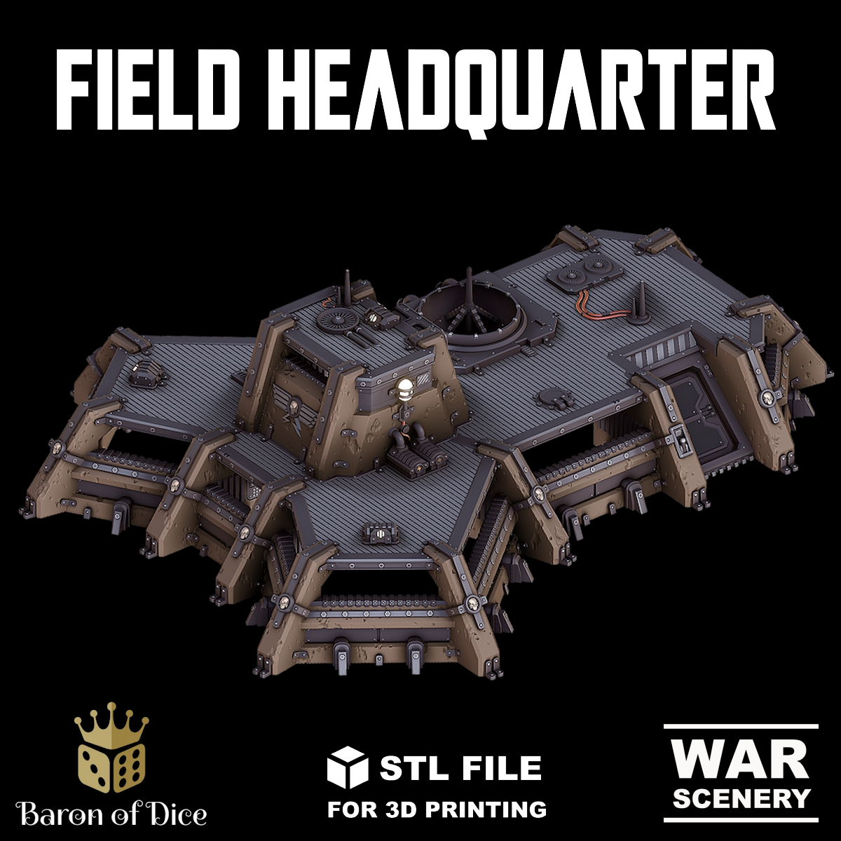 Grimdark Field HQ, STL File