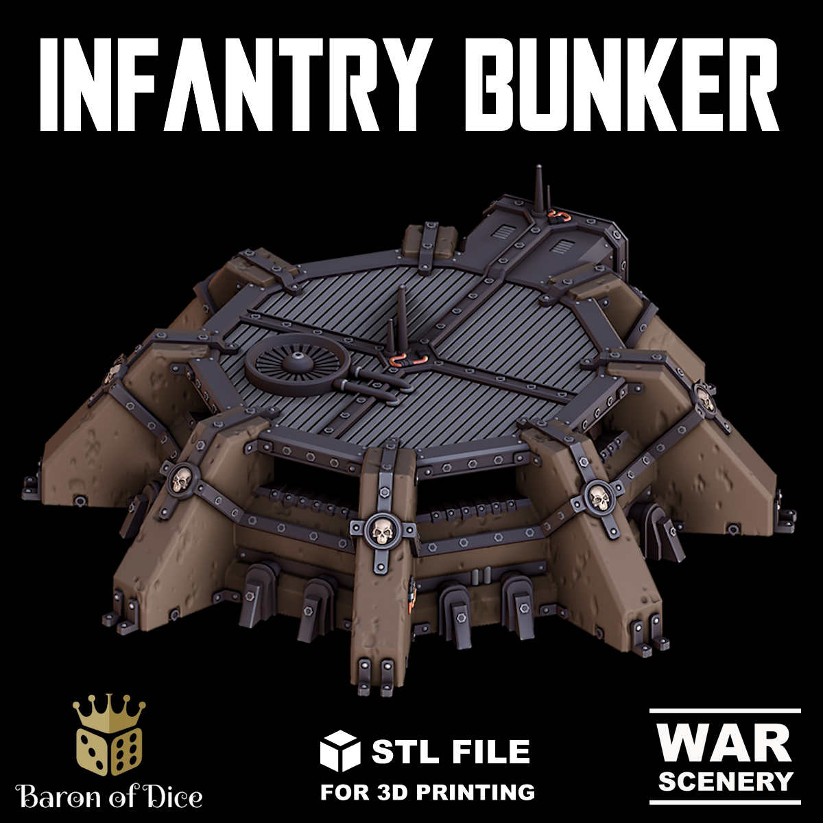 Grimdark Infantry Bunker, STL File