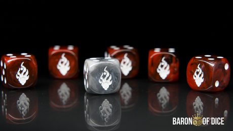 Warmachine: Dusk Fane of Nyrro Official Dice Set