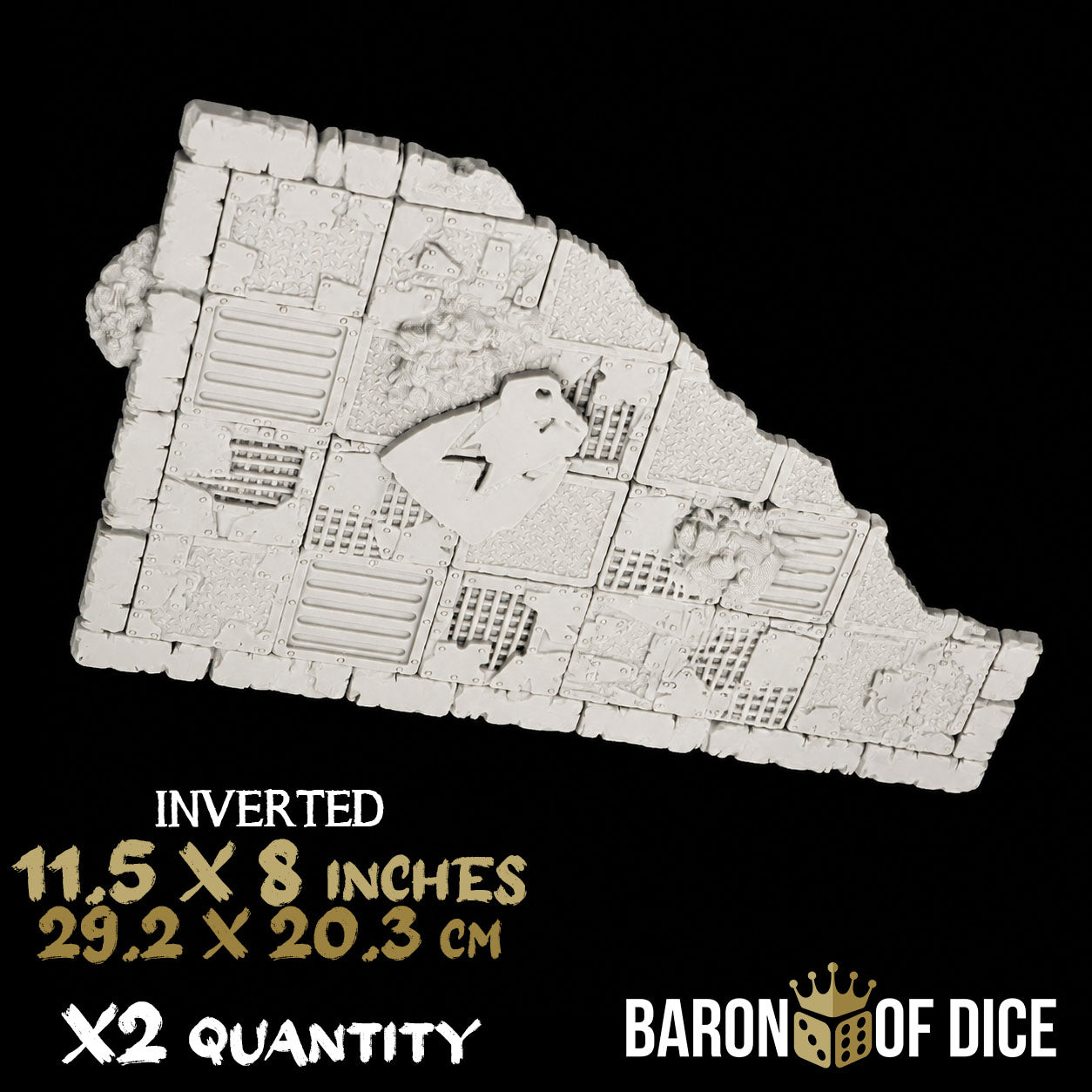 Orc Scrapyard Template Set | 11e Terrain Template Set | Shipping Excluded