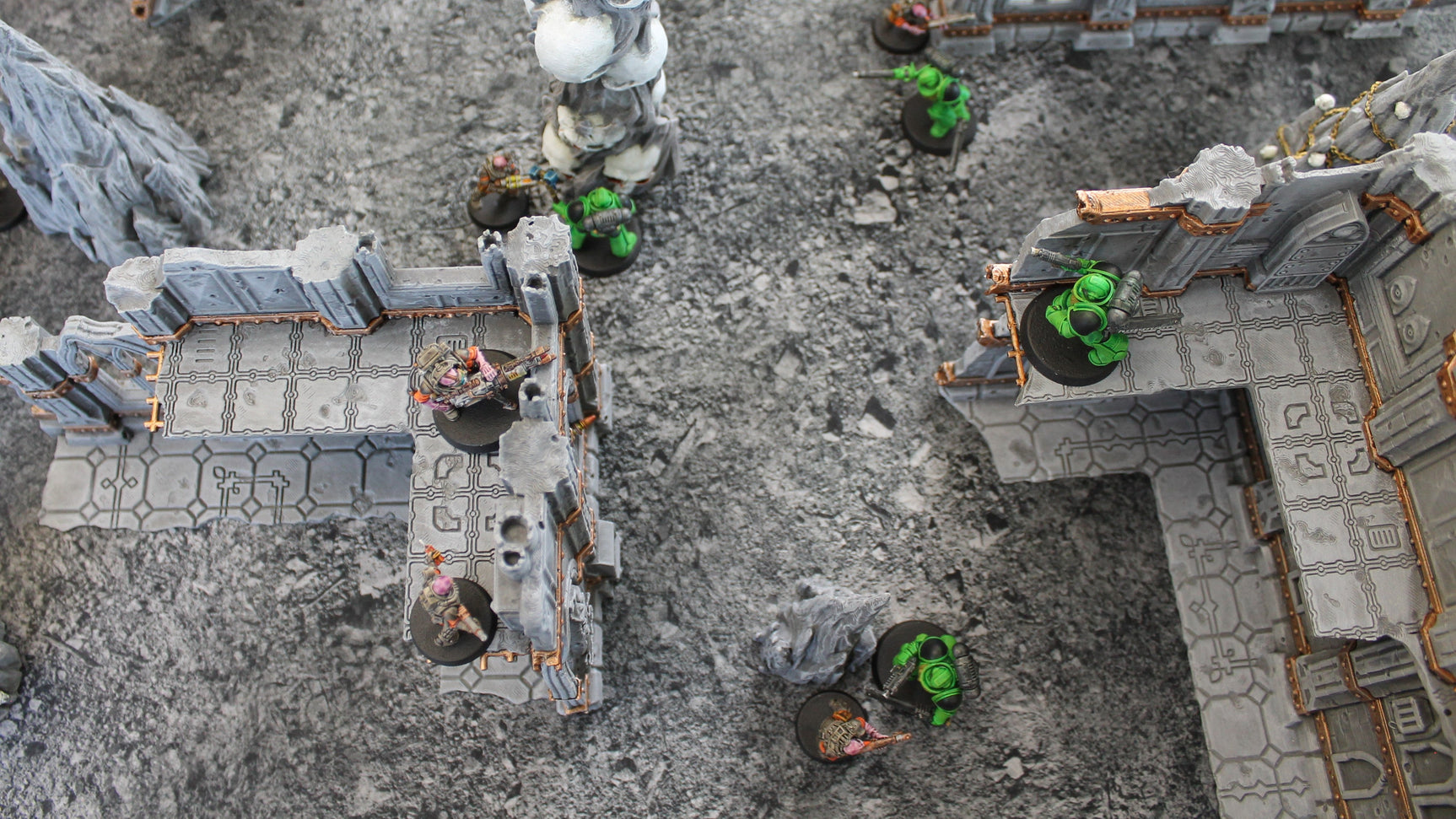 Urban Ruins - Neoprene Battle Mat - Warhammer, AoS, 40K, Kill Team, MCP, Shatterpoint, Legion, More