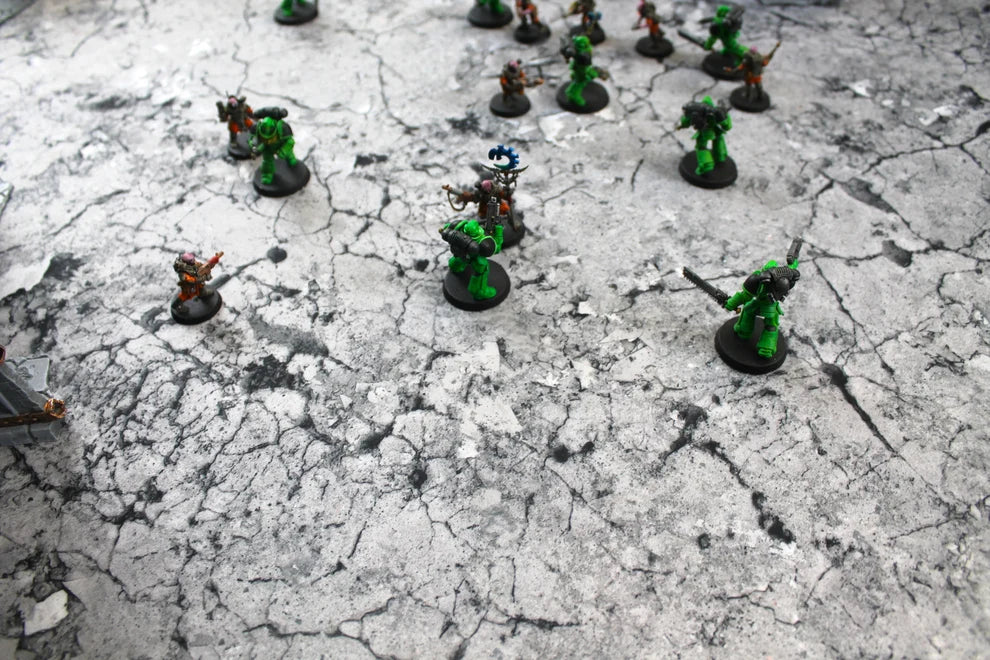 Fractured Concrete | Neoprene Battle Mat with Bag | Baron of Dice