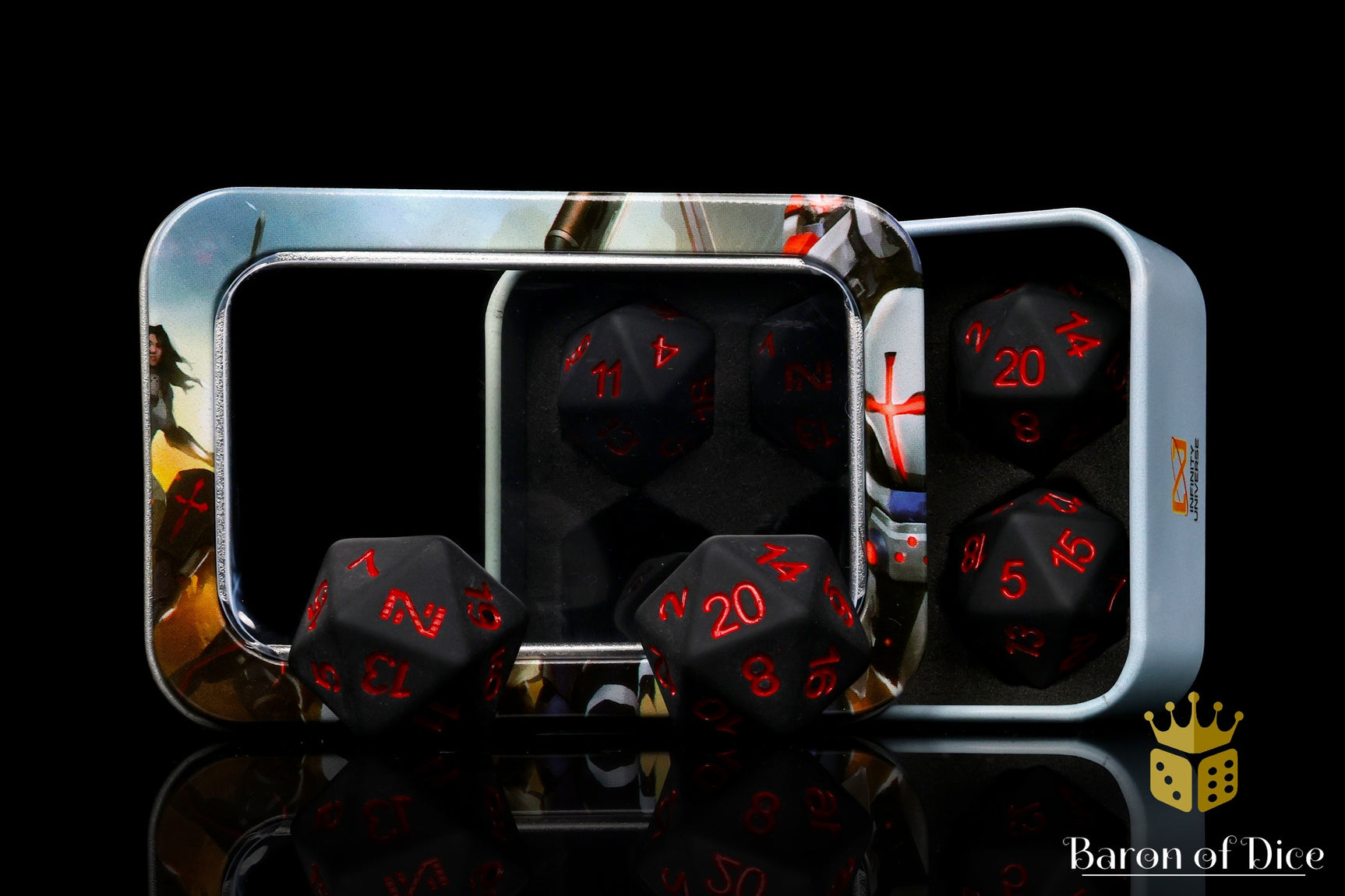 Infinity: N5 Matte w/ Blood Red - Official Dice Set