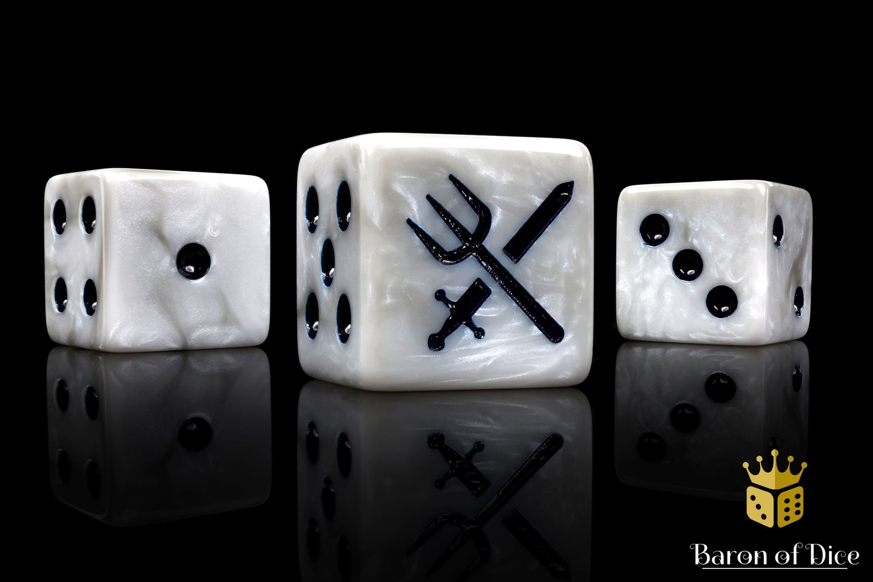 Lake Militia Dice - Crossed Weapons