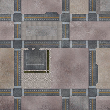 Mats by Mars: Streets of Justice B Tabletop Wargaming Play Mat