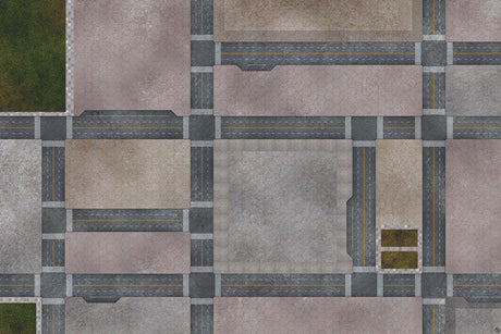 Mats by Mars: Streets of Justice A Tabletop Wargaming Play Mat