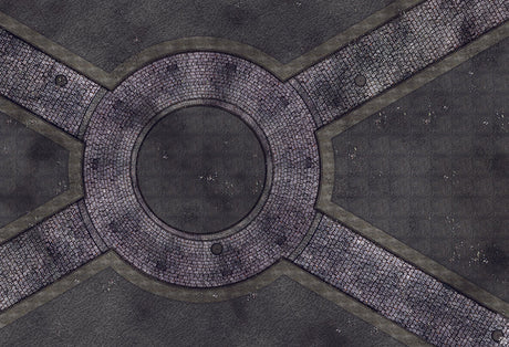 Mats by Mars: Victorian Alley (Circle) Tabletop Wargaming Play Mat