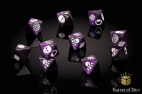 Panther Purple D8 Dice Set