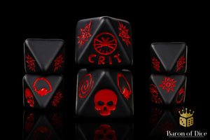 Black Night Dice - D8 Set