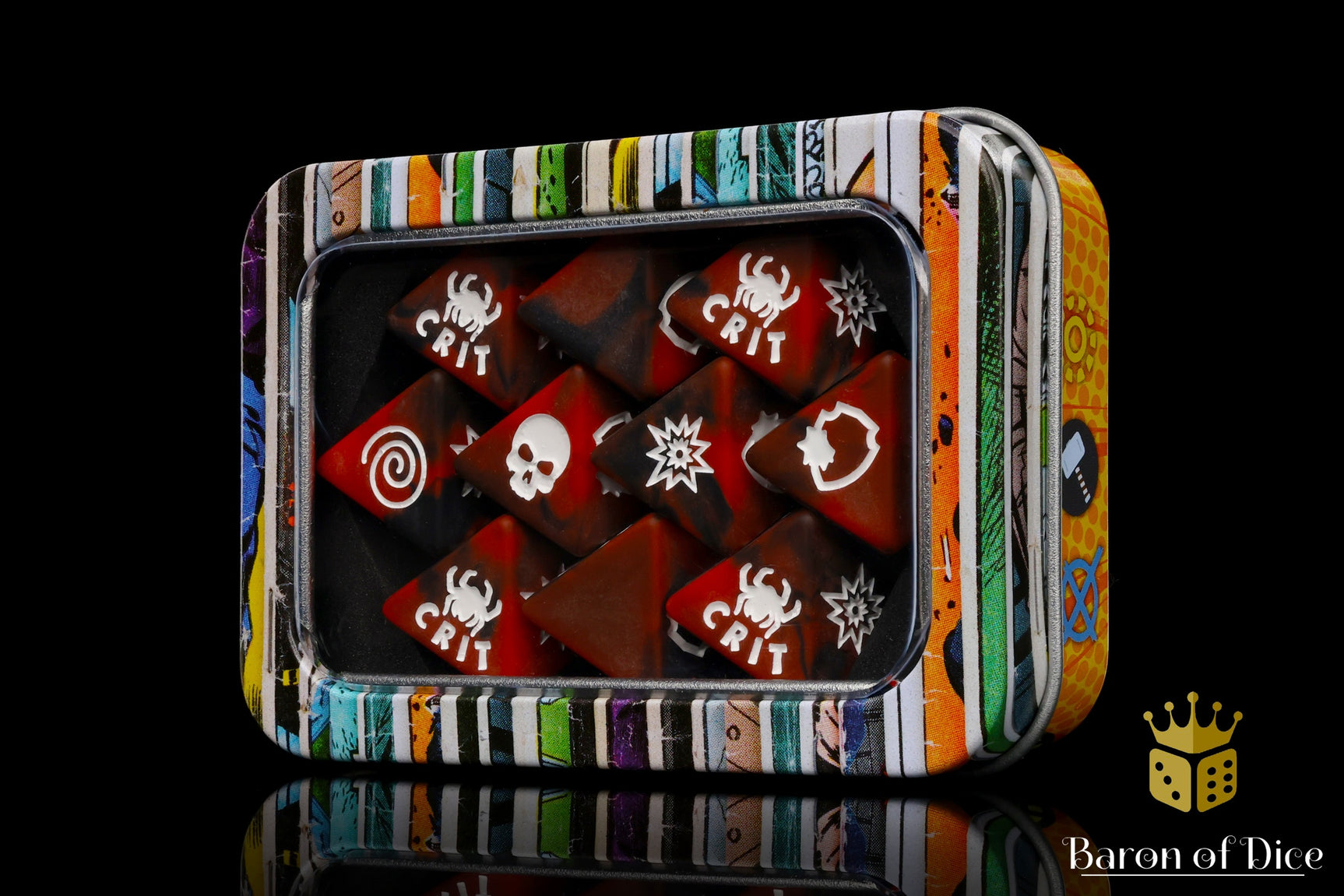 Electric Spider D8 Dice Set