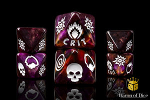 Sunburst D8 Dice Set