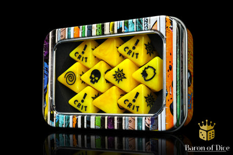 Generic Yellow D8 Dice Set