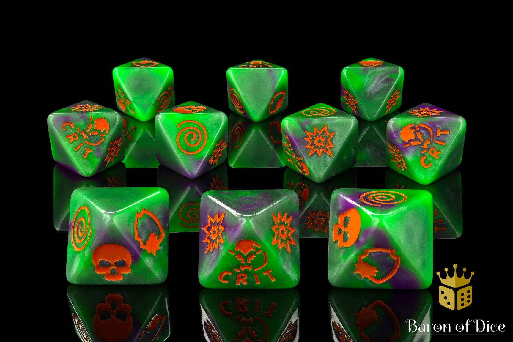 Goblin King D8 Dice Set