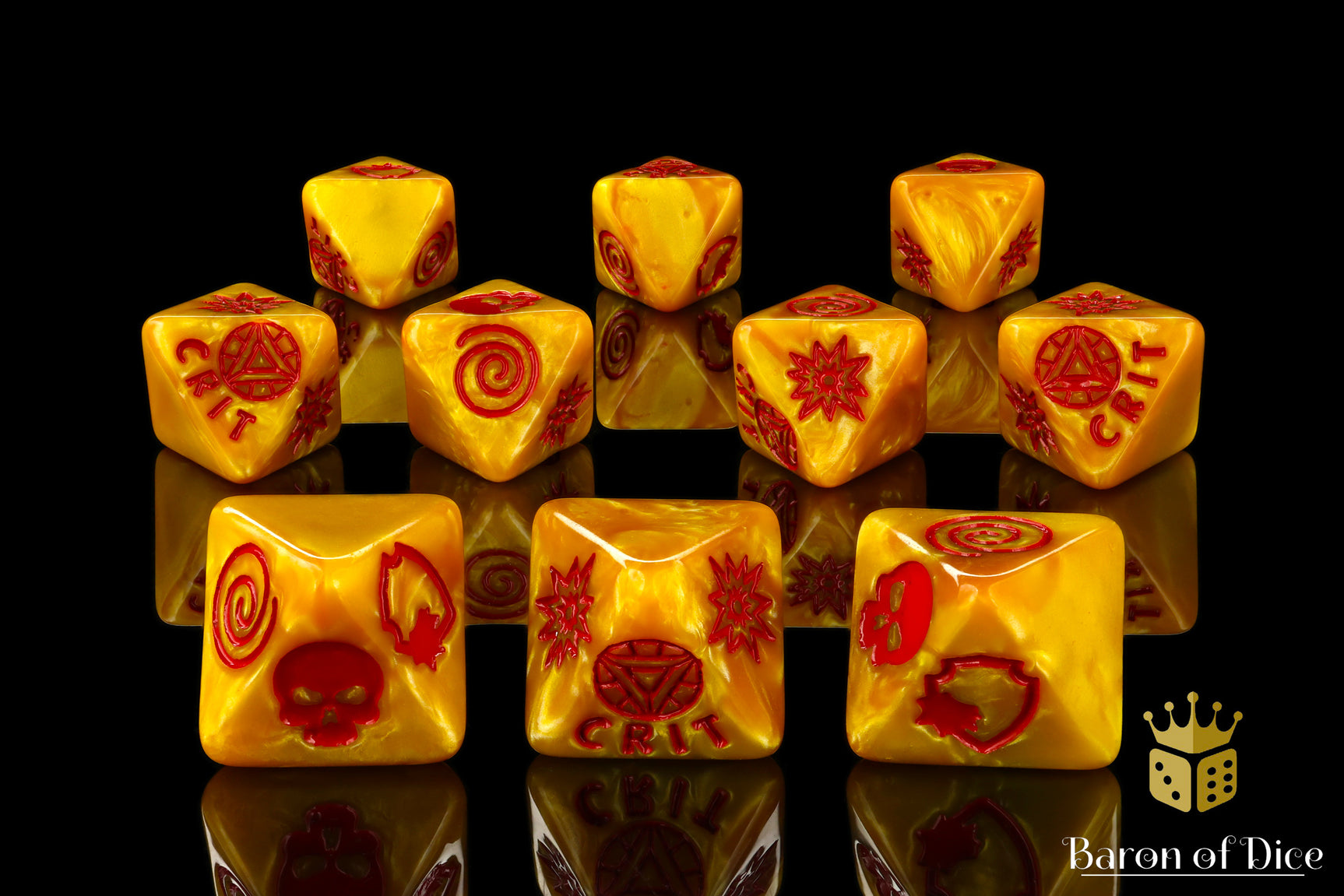 Nuclear Reactor D8 Dice Set