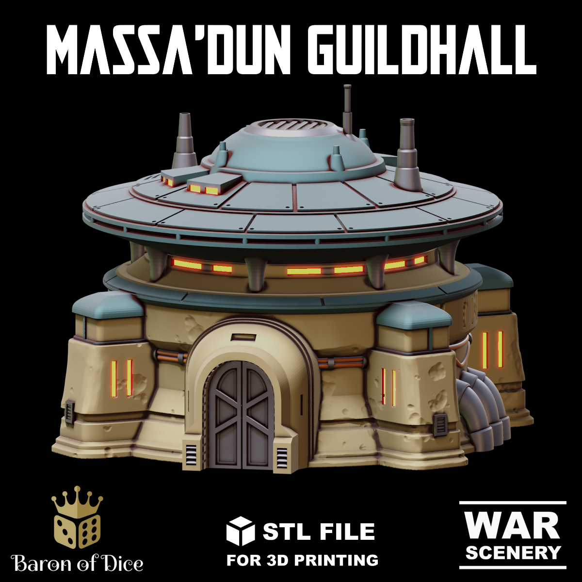 Massadun Guildhall (STL File)