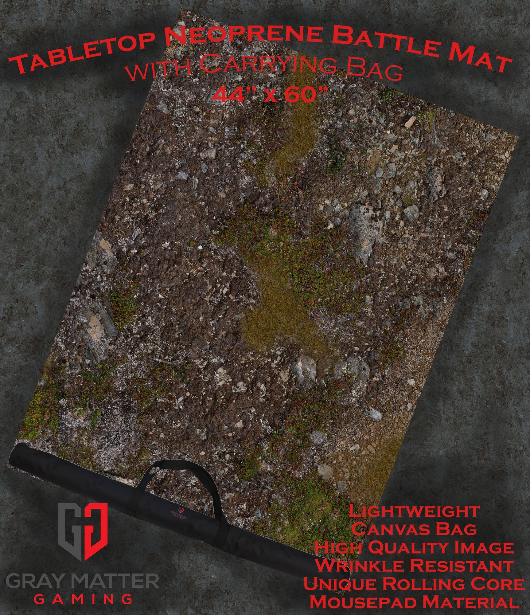 Muddy Battlefield - Neoprene Battle Mat - Warhammer, AoS, 40K, Kill Team, MCP, Shatterpoint, Legion, More