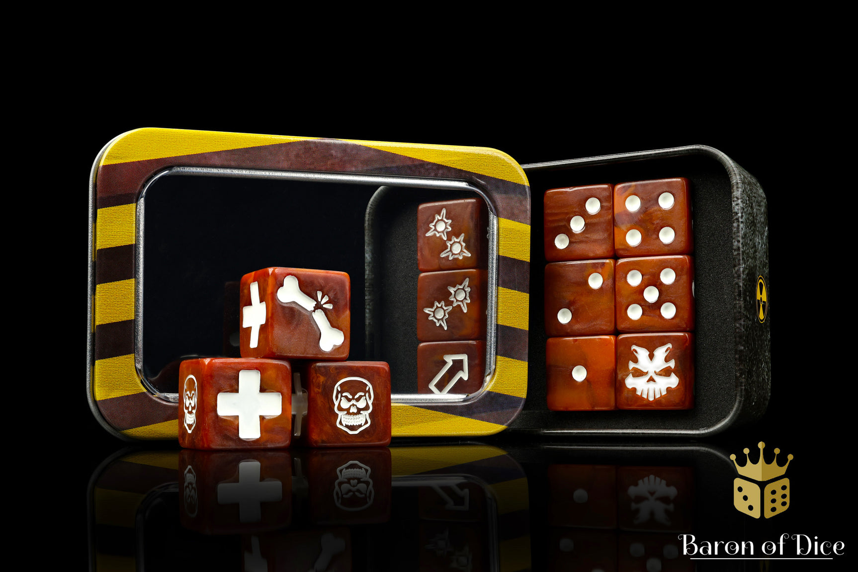 Oxidized Rust Dice - Skirmish Set