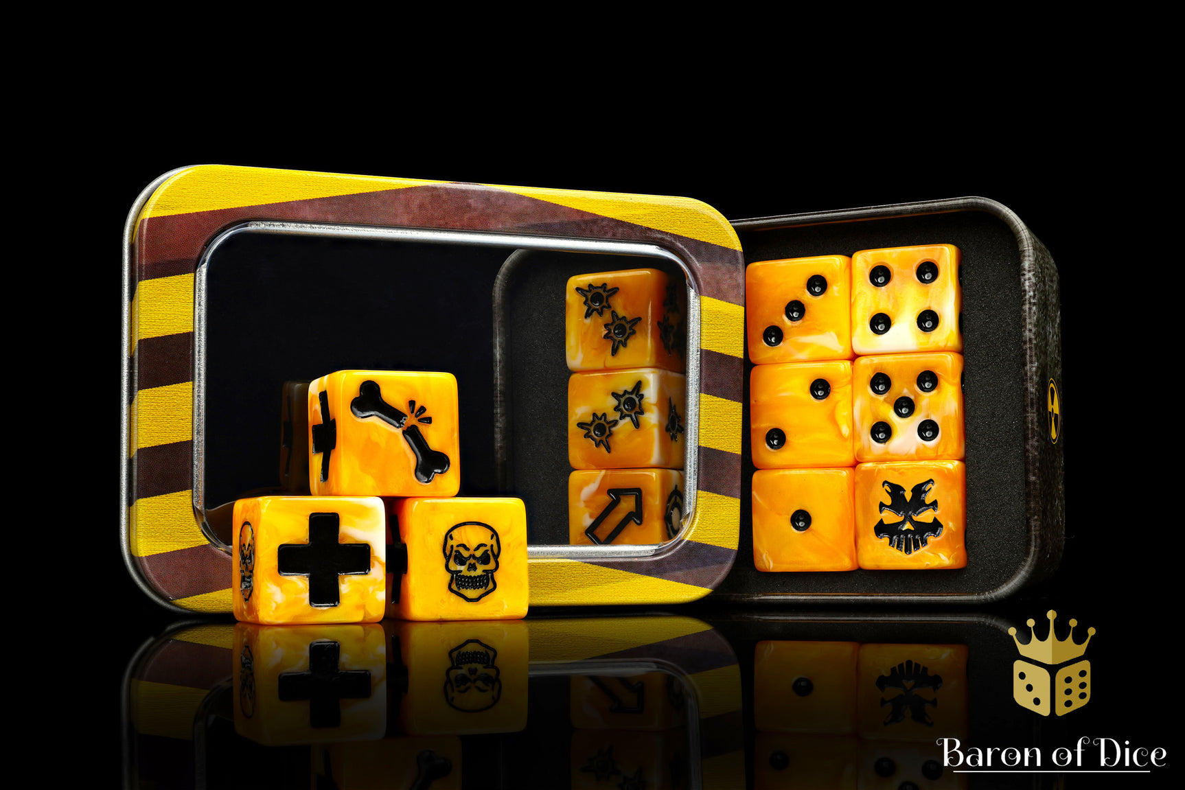 Tiger Stripe Dice - Skirmish Set