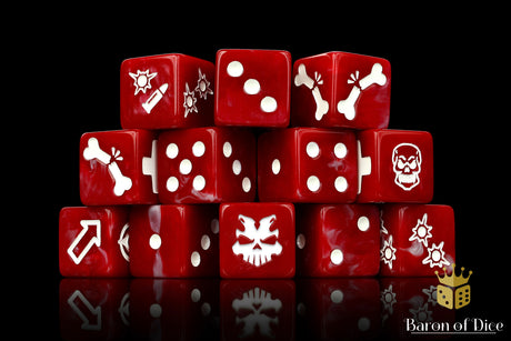 Red Butcher Dice - Skirmish Set