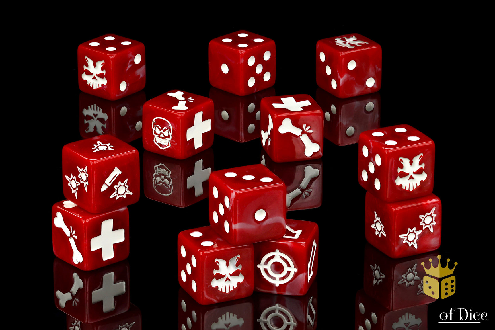 Red Butcher Dice - Skirmish Set