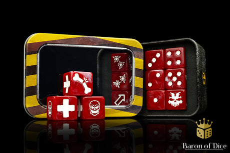 Red Butcher Dice - Skirmish Set