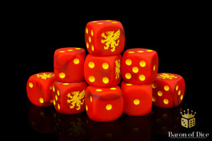 Heraldry Dice - Red