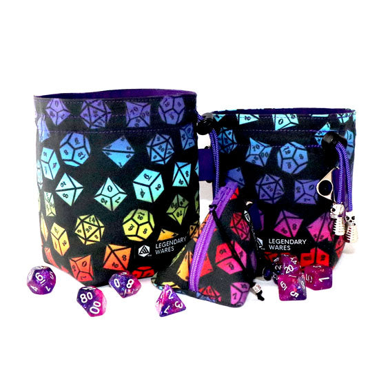 Rainbow Pride Dice Bags