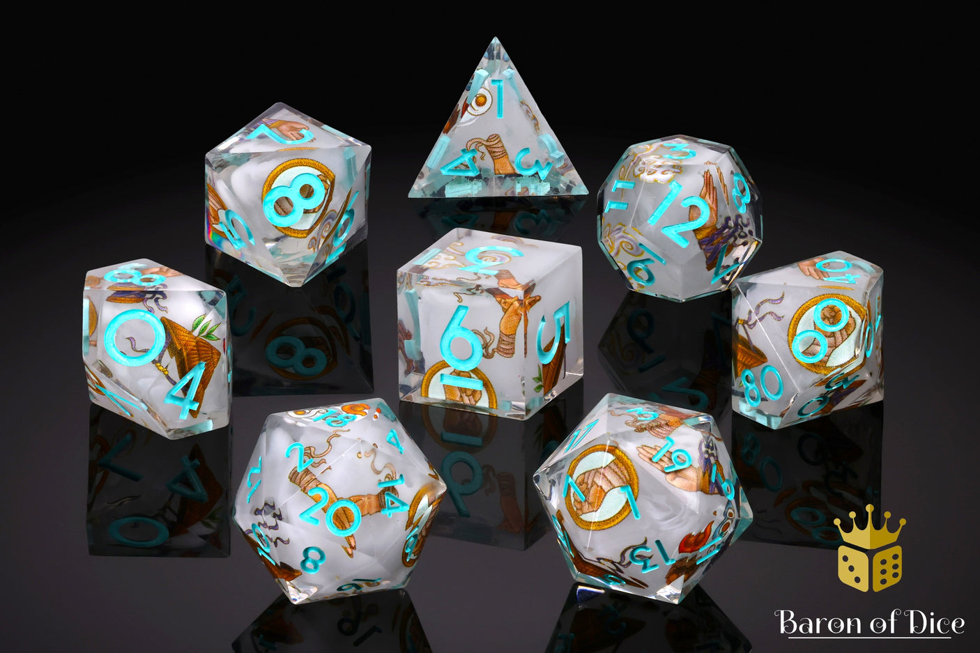 The Monk | 8-Piece RPG Set | Baron's Signature Series