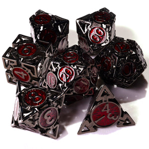Which Way is Up? Metal RPG Dice Set - 7 Pieces