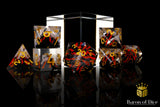 Volcano Sharp Edge RPG Dice Set - 7 Pieces