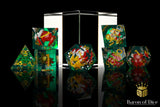Christmas Rumble Sharp RPG Dice Set - 7 Pieces