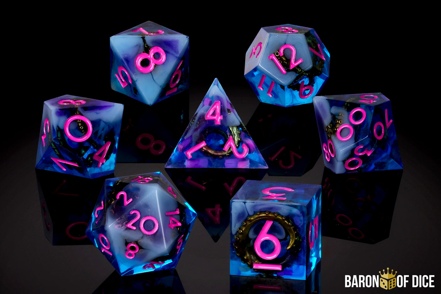 Into the Deep RPG Dice Set - 7 Pieces