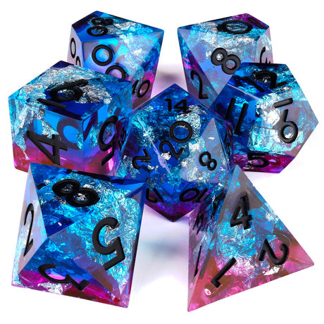 Electric Rave RPG Dice Set - 7 Pieces