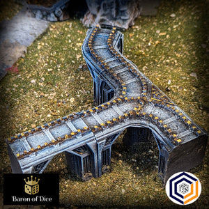 Kingdom of Durak Deep Dwarven Rails Set (STL File)