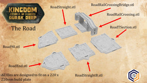 Kingdom of Durak Deep Dwarven Roads Set (STL File)