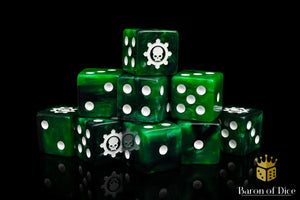 Green Cog Dice