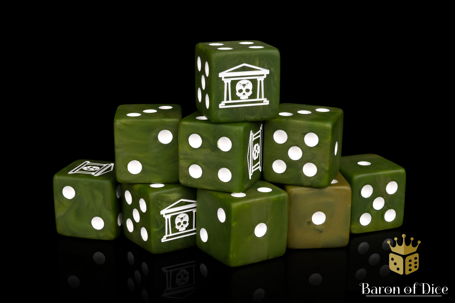 Military Gate Dice - Military Green