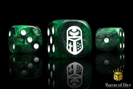 Imperial Helm Dice - Green